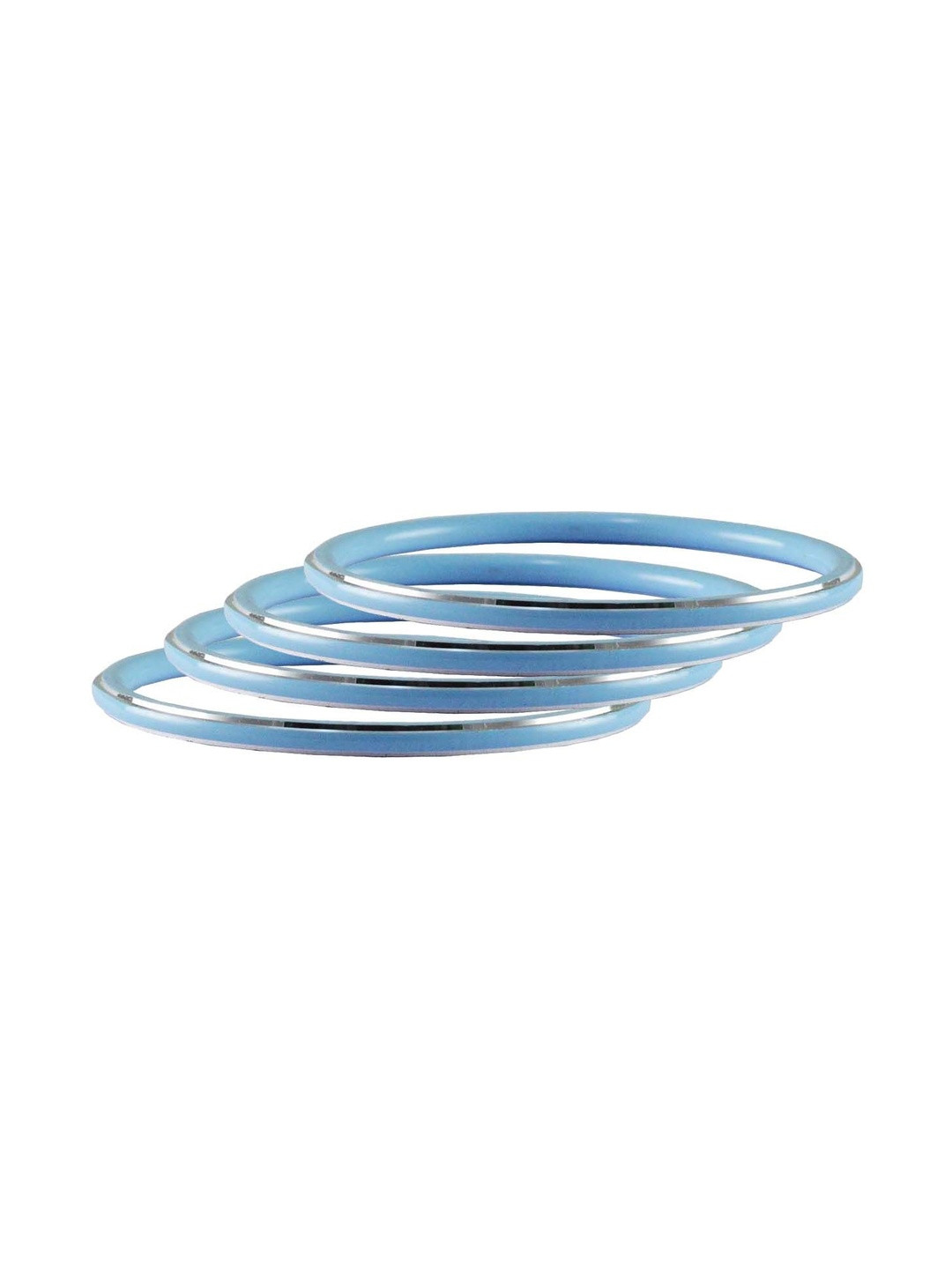 Vidhya Kangan Blue Plain Metal Bangle