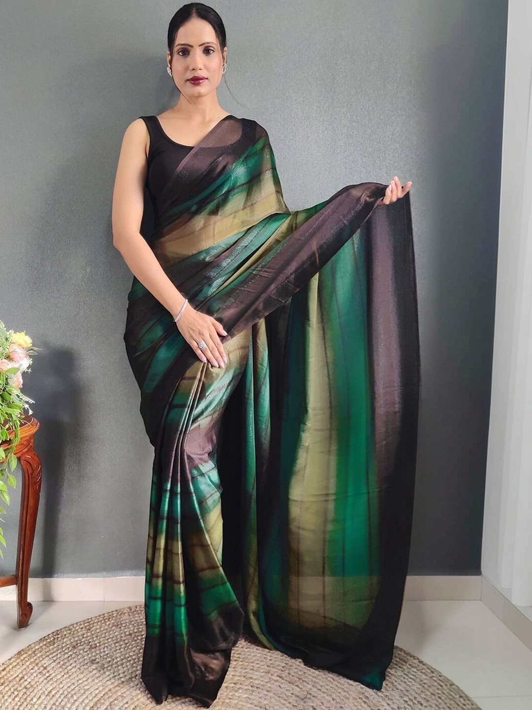 SANISA Ombre Poly Georgette Saree