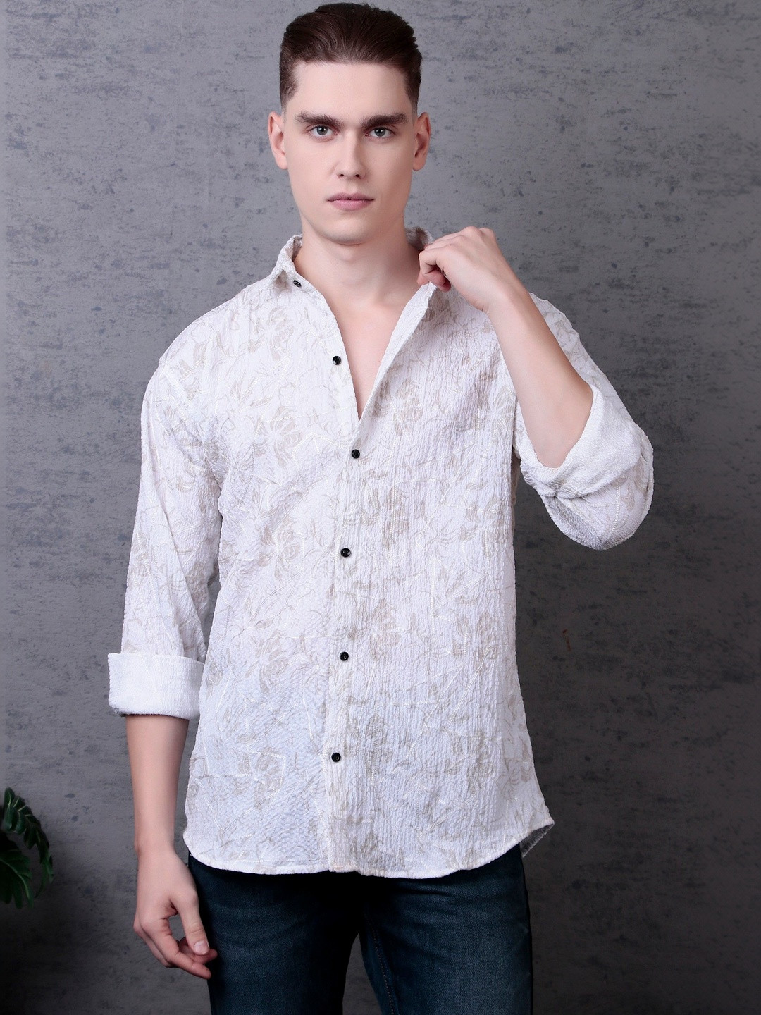 TATER GARMENTS Men Floral Casual Shirt