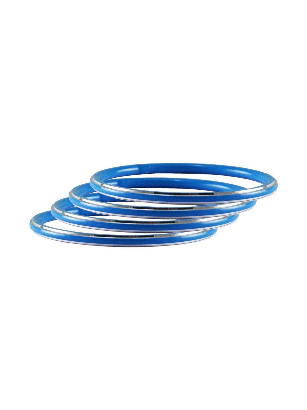 Vidhya Kangan Blue Plain Metal Bangle