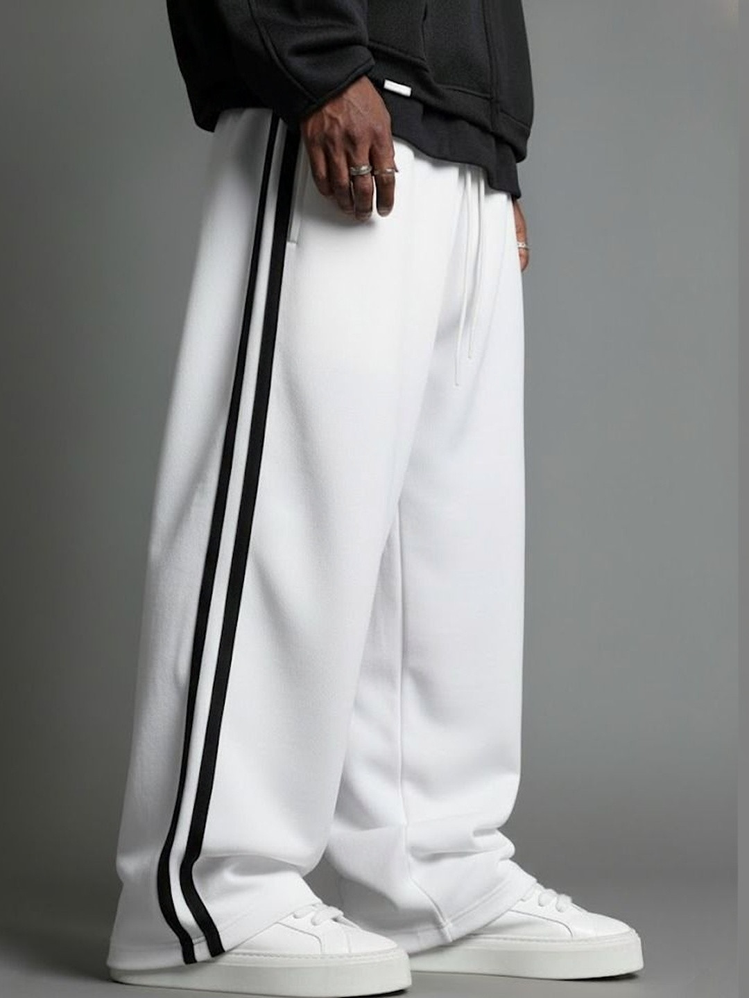 dockstreet Men Pure Cotton Relaxed Fit  Track Pants