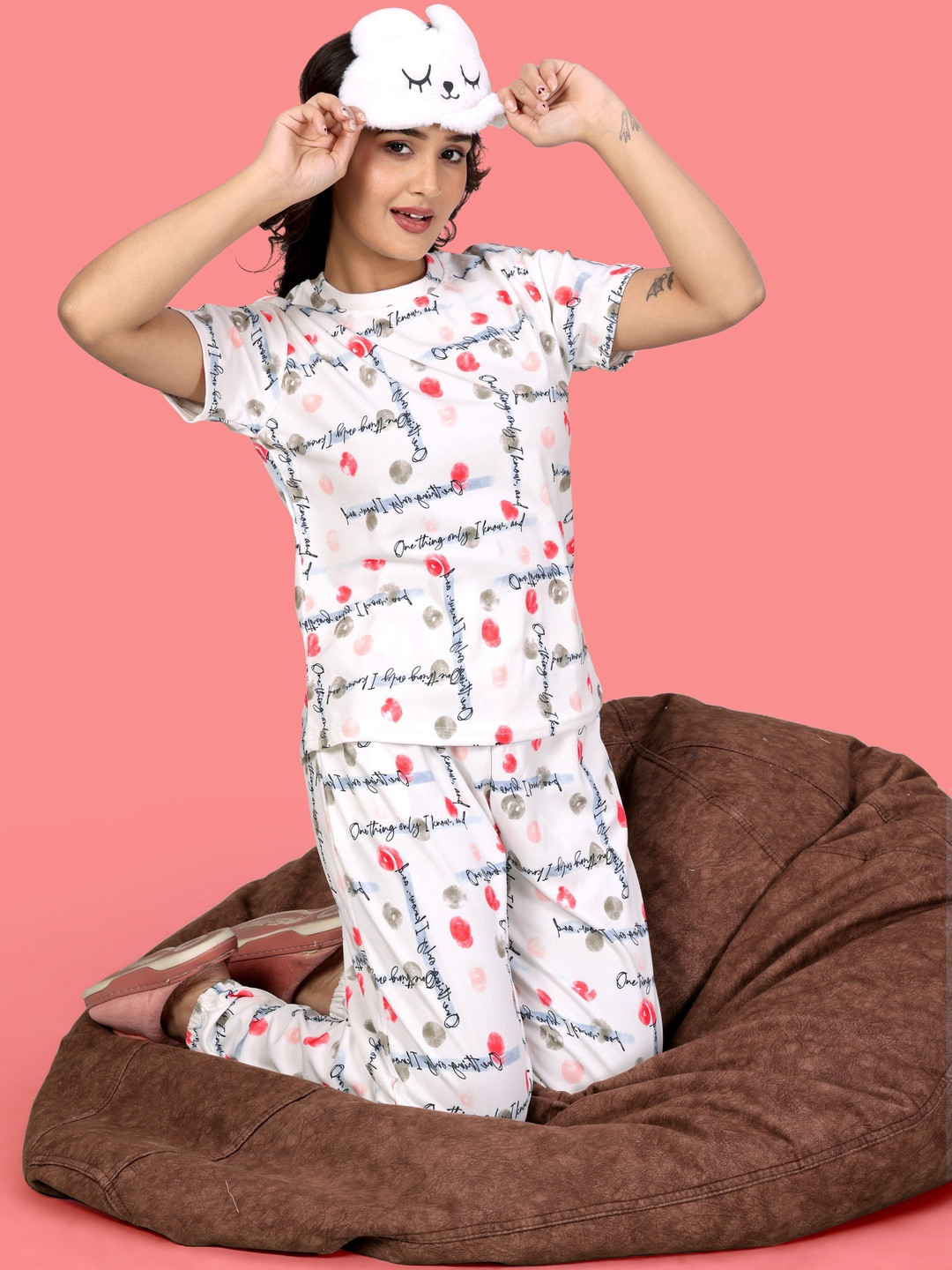 SAKARMAA Women Printed Night suit