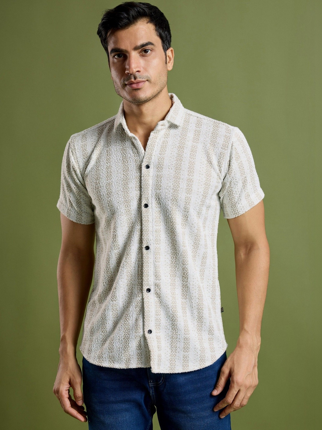TATER GARMENTS Men Striped Casual Shirt