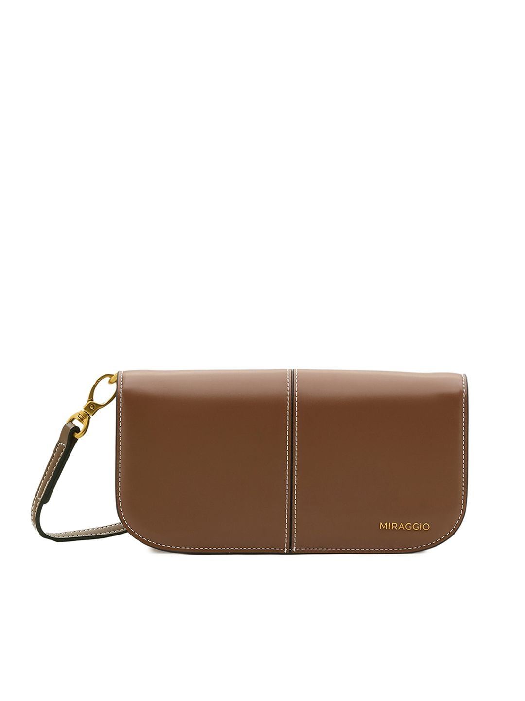 MIRAGGIO Frankie Solid Structured Sling Bag