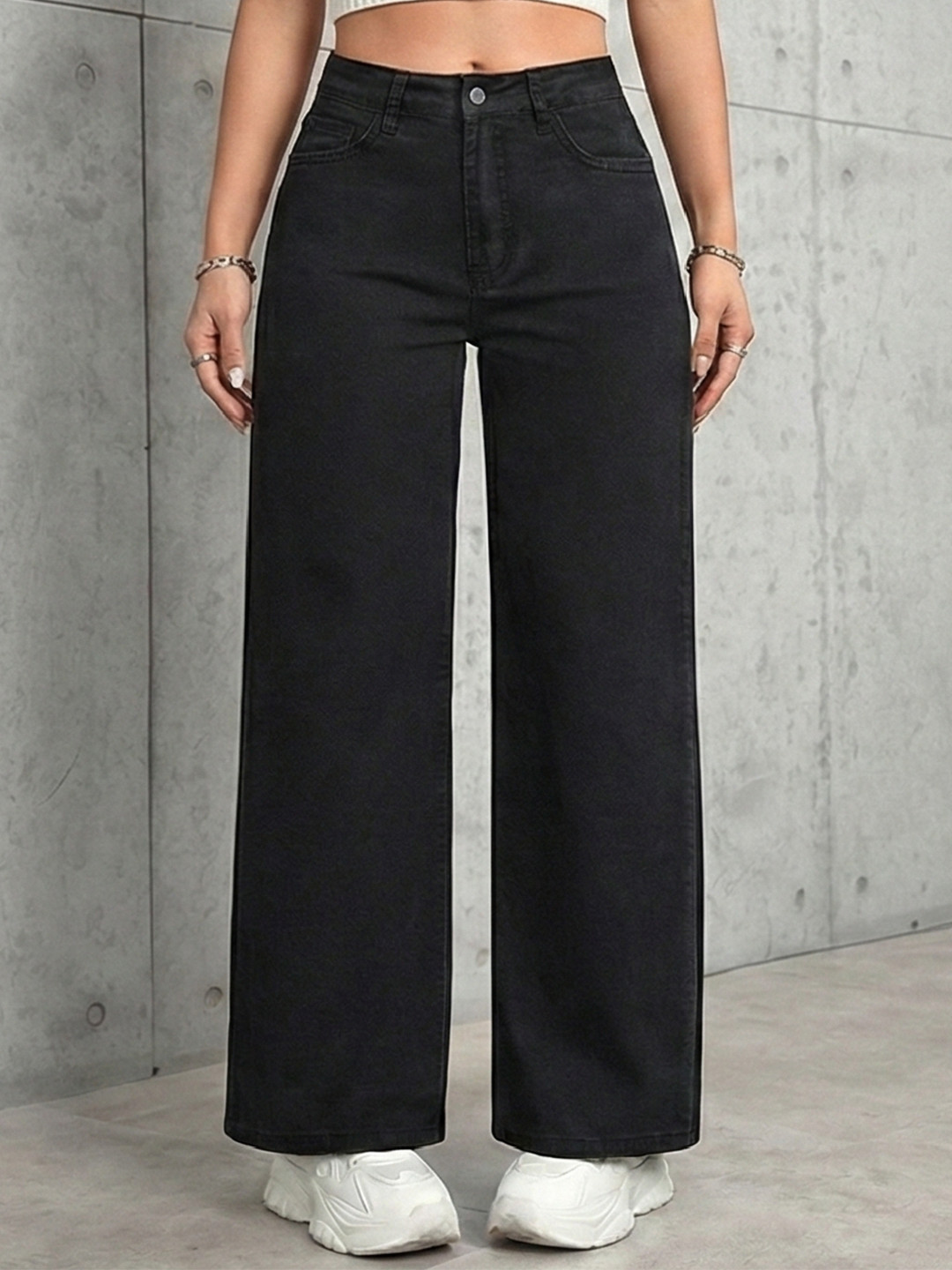 Shrutika Women Jean Wide Leg High-Rise Stretchable Jeans