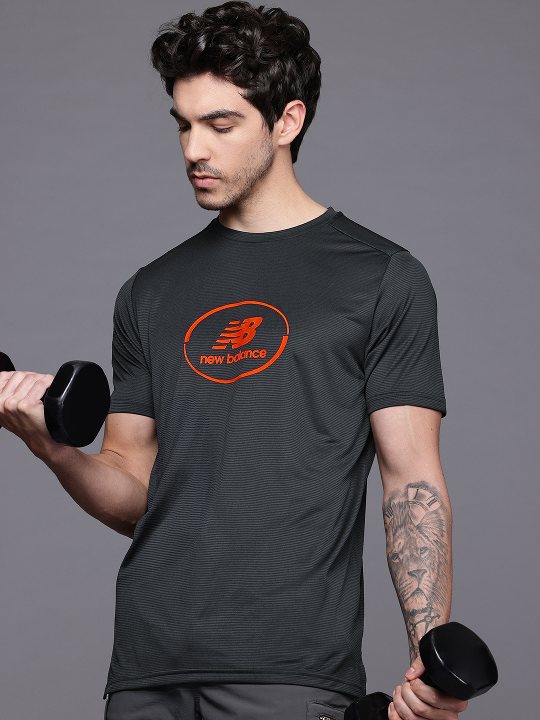 New Balance Brand Logo Printed Moisture Wicking T-shirt