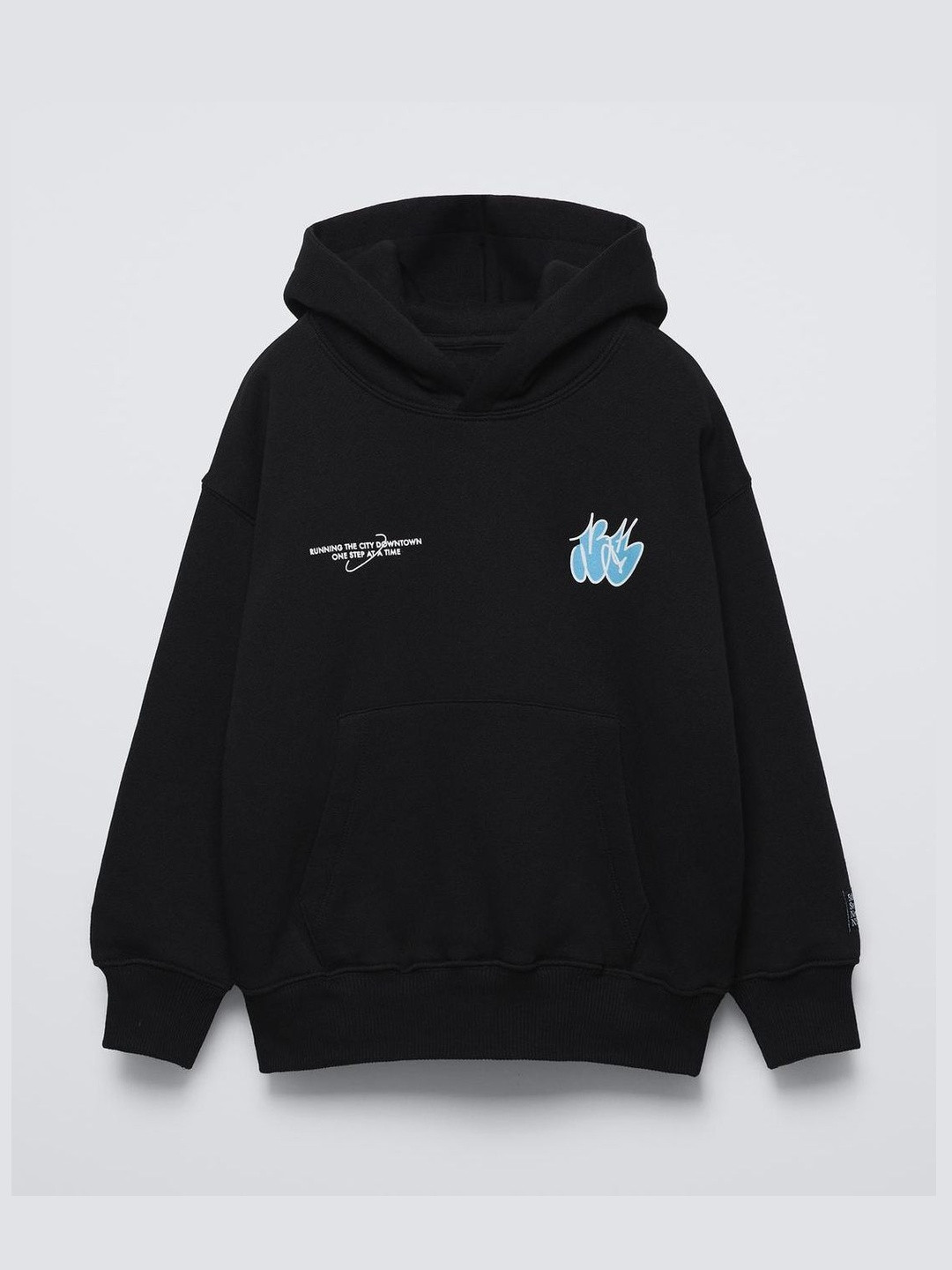 Alan Jones Boys Printed Hooded Sweatshirt