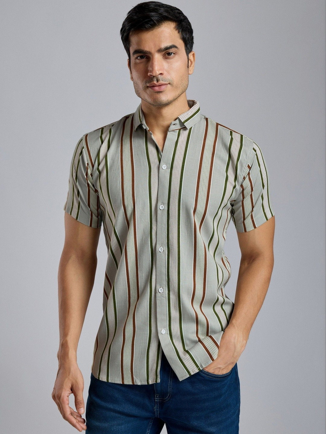 TATER GARMENTS Men Striped Casual Shirt