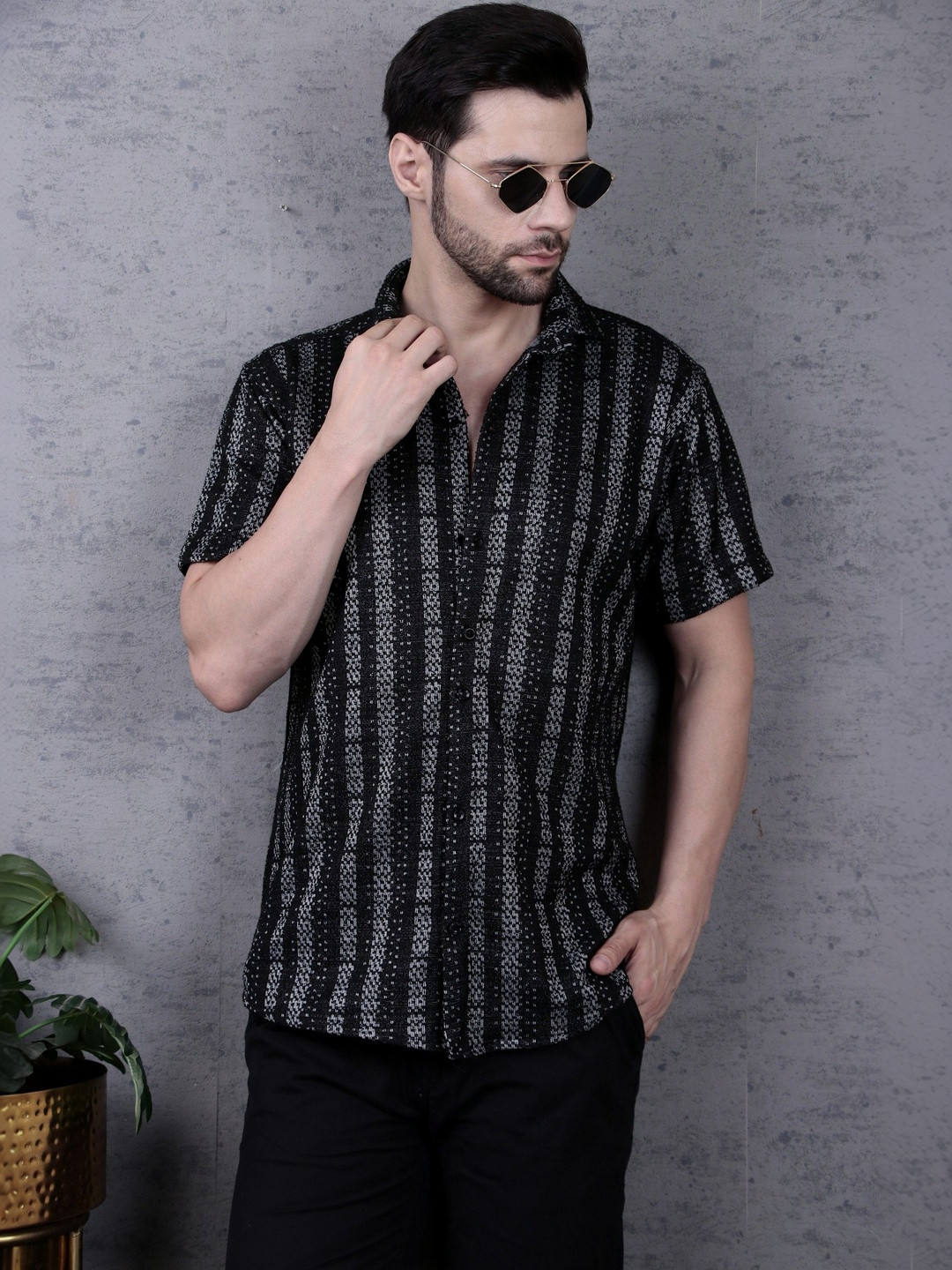 TATER GARMENTS Men Striped Casual Shirt