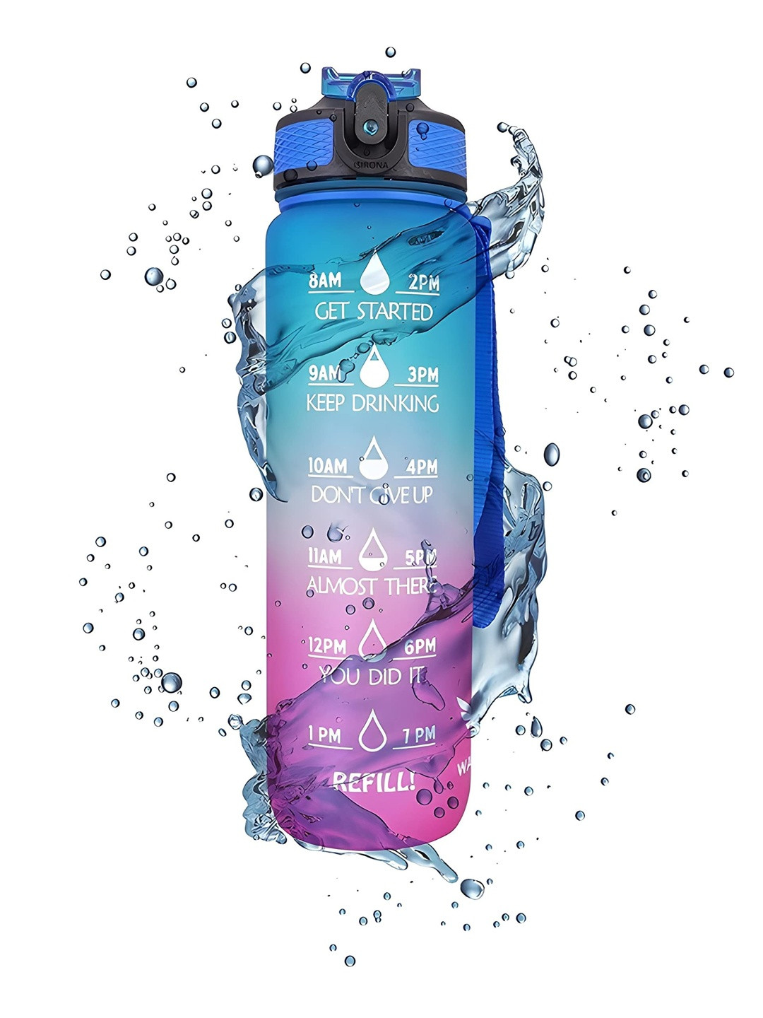 DeoDap Multicoloured Single Plastic Water Bottle