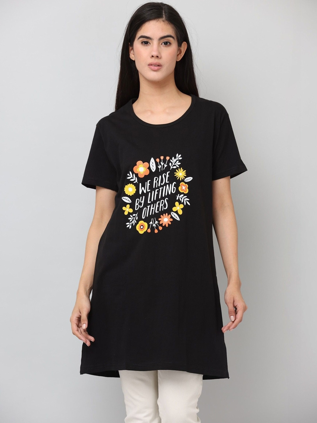 DDASPRATION Women Typography Printed T-shirt