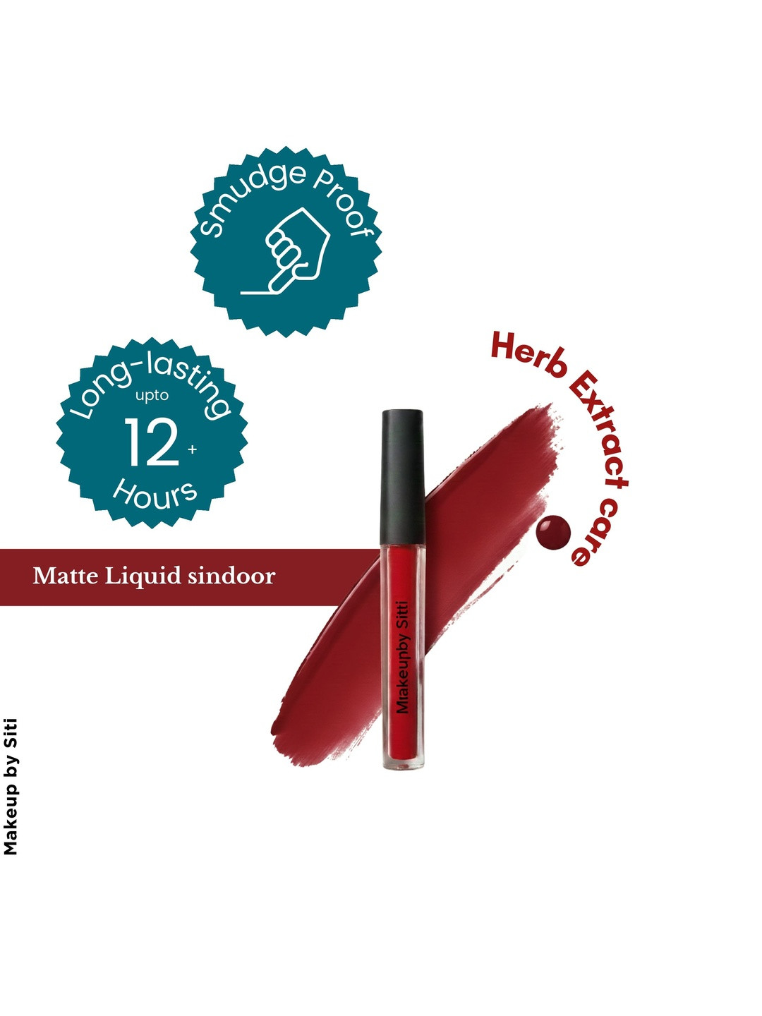 Makeup By Siti Long Lasting Liquid Sindoor- 2 ml- Maroon