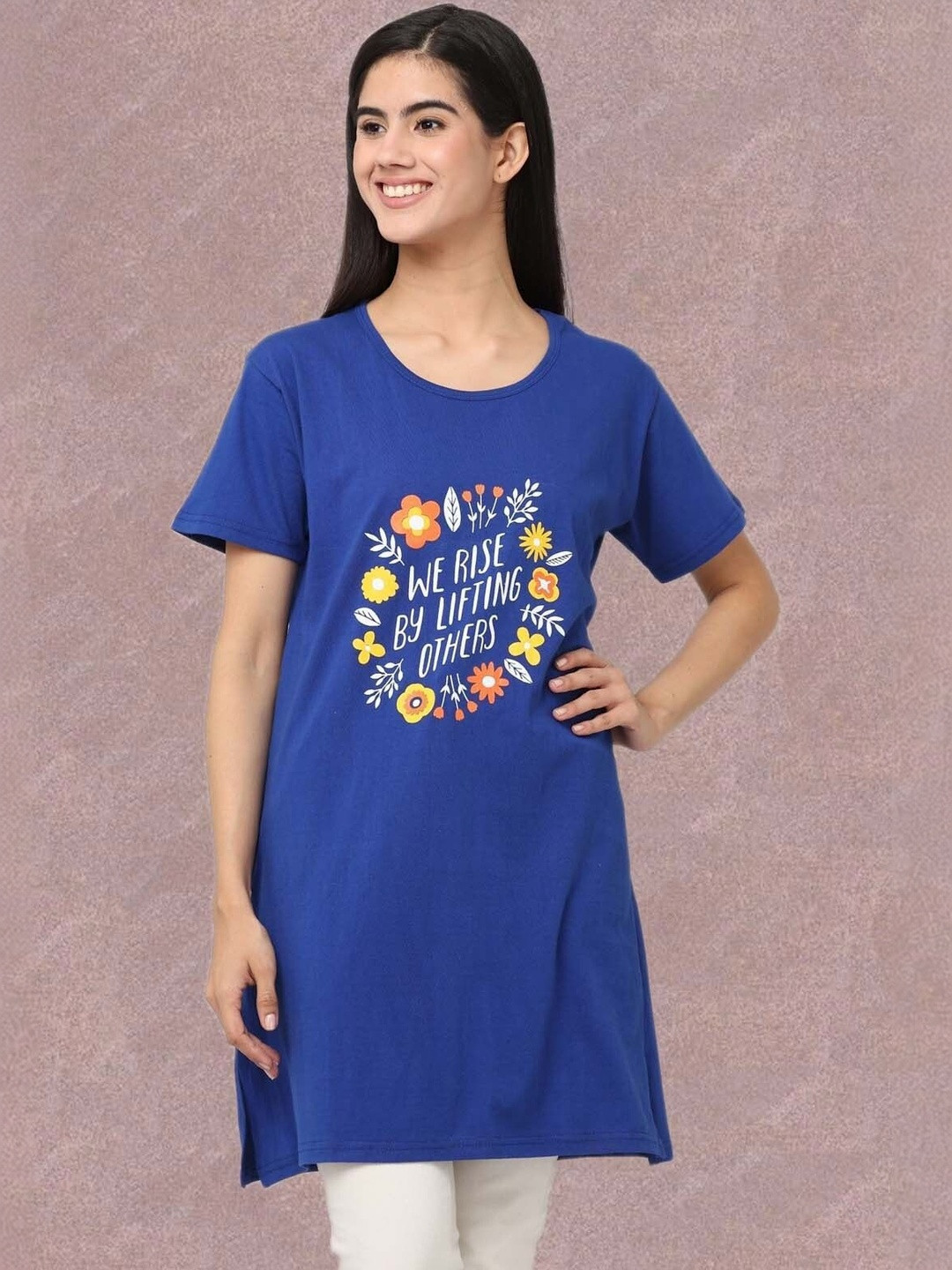 DDASPRATION Women Typography Printed T-shirt