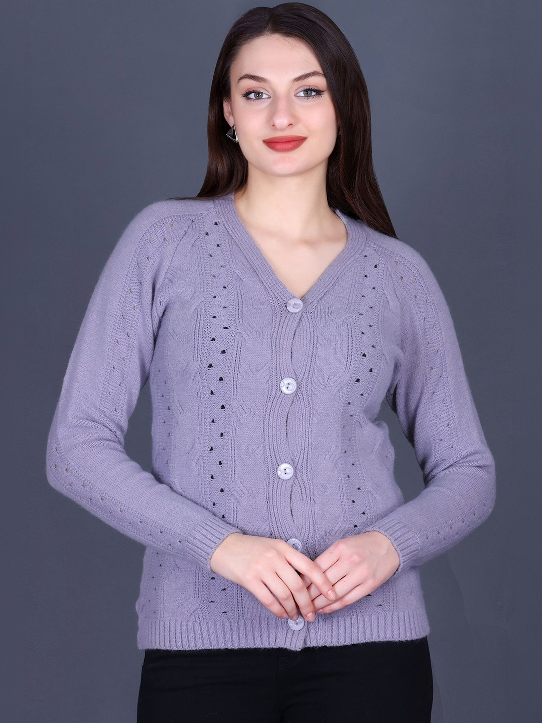 GODFREY Women Cable Knit Cardigan