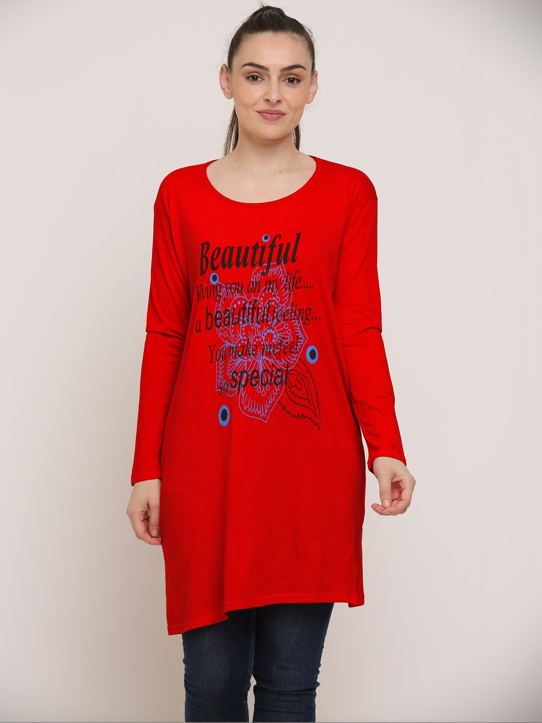 DDASPRATION Women Typography Printed T-shirt