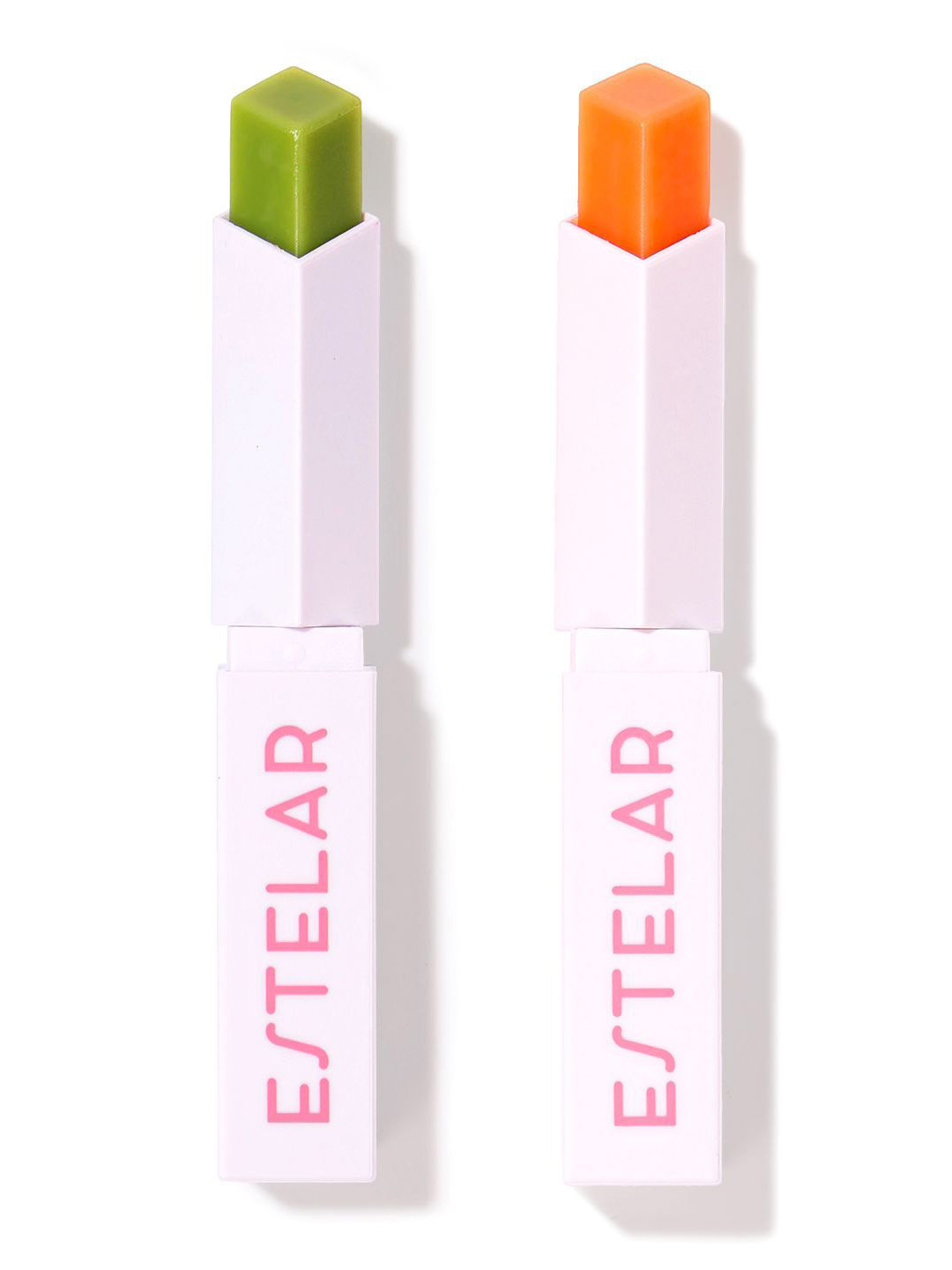 Estelar Set of 2 Color Changing Lipstick with Almond 2.6 g each - Mint Shift & Orange Zing