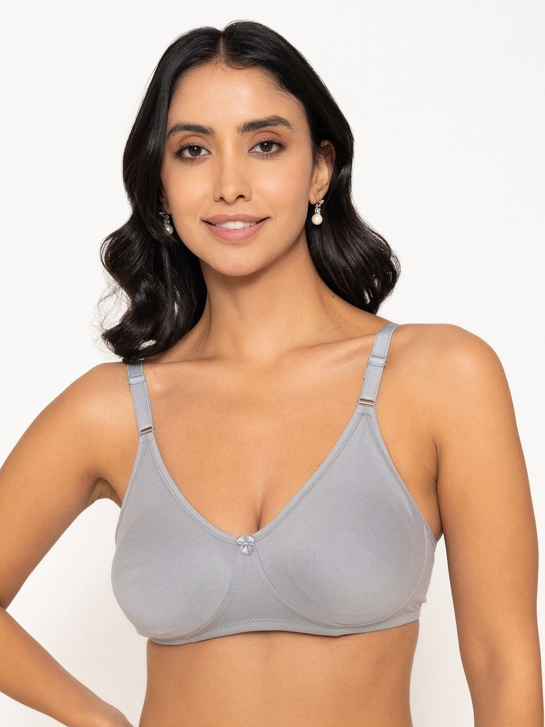 INKURV Women Solid Full Coverage Non-Padded Non-Wired Everyday Bra