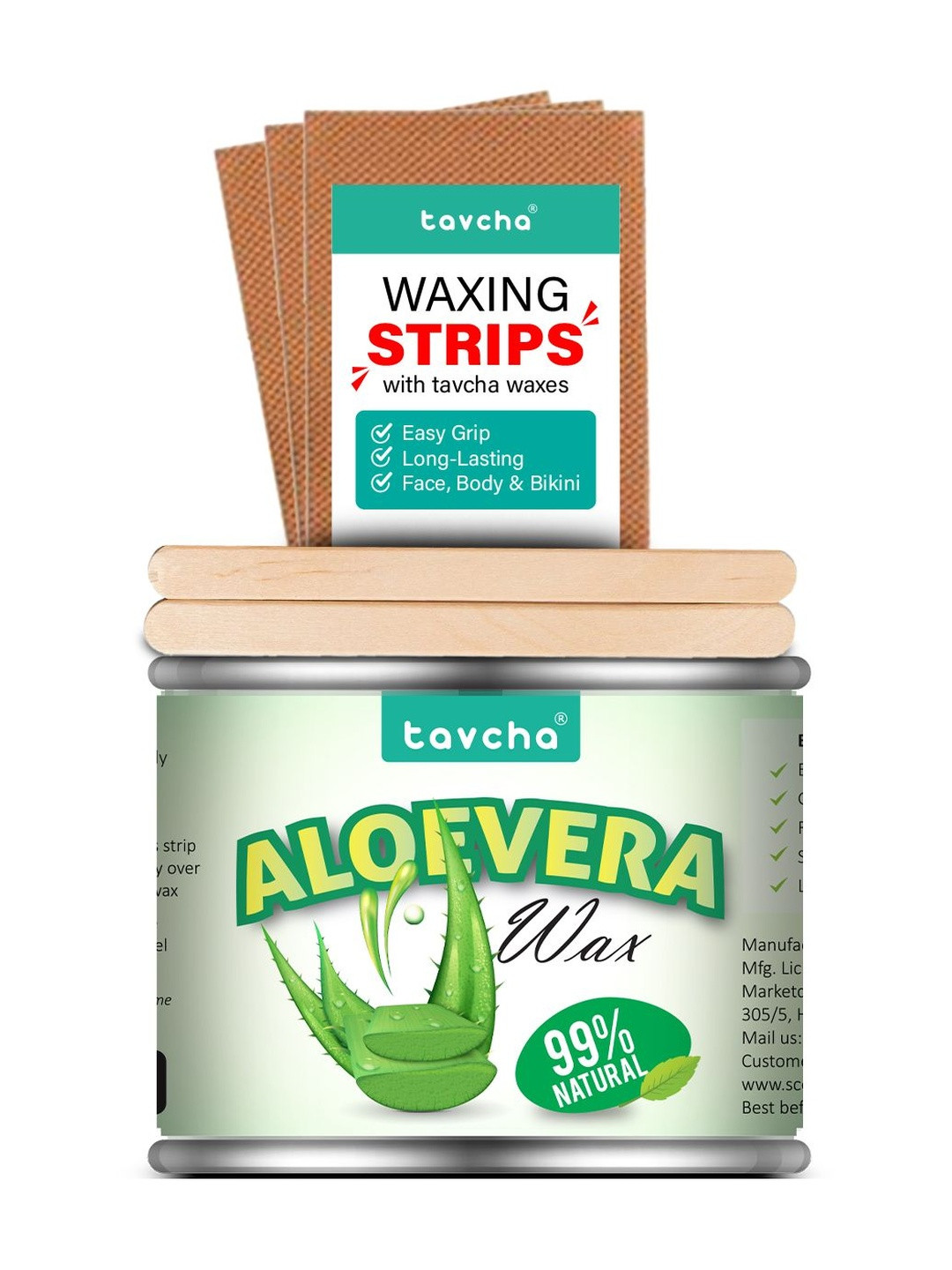 tavcha Aloe Vera Sugar Waxing Kit - 200 g