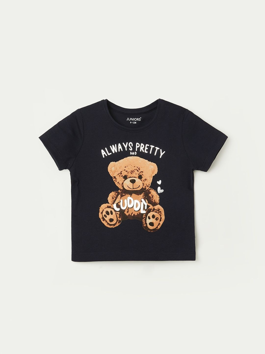Juniors by Lifestyle Girls Printed Cotton Round Neck Tshirts
