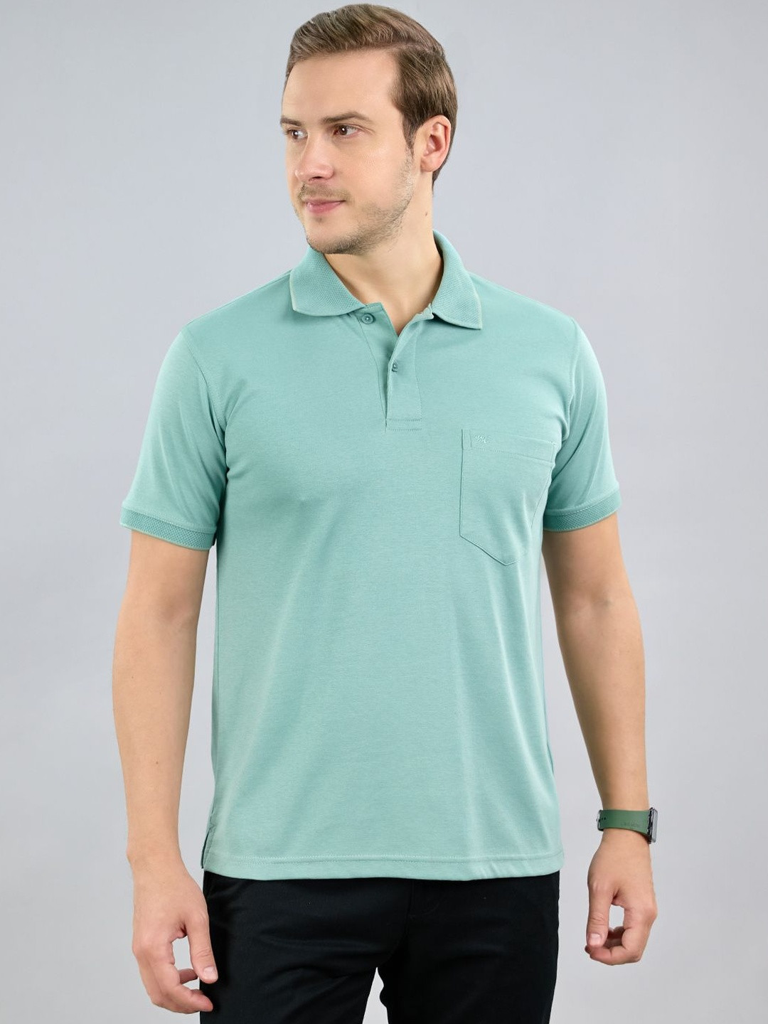 Monte Carlo Men Polo Collar T-shirt