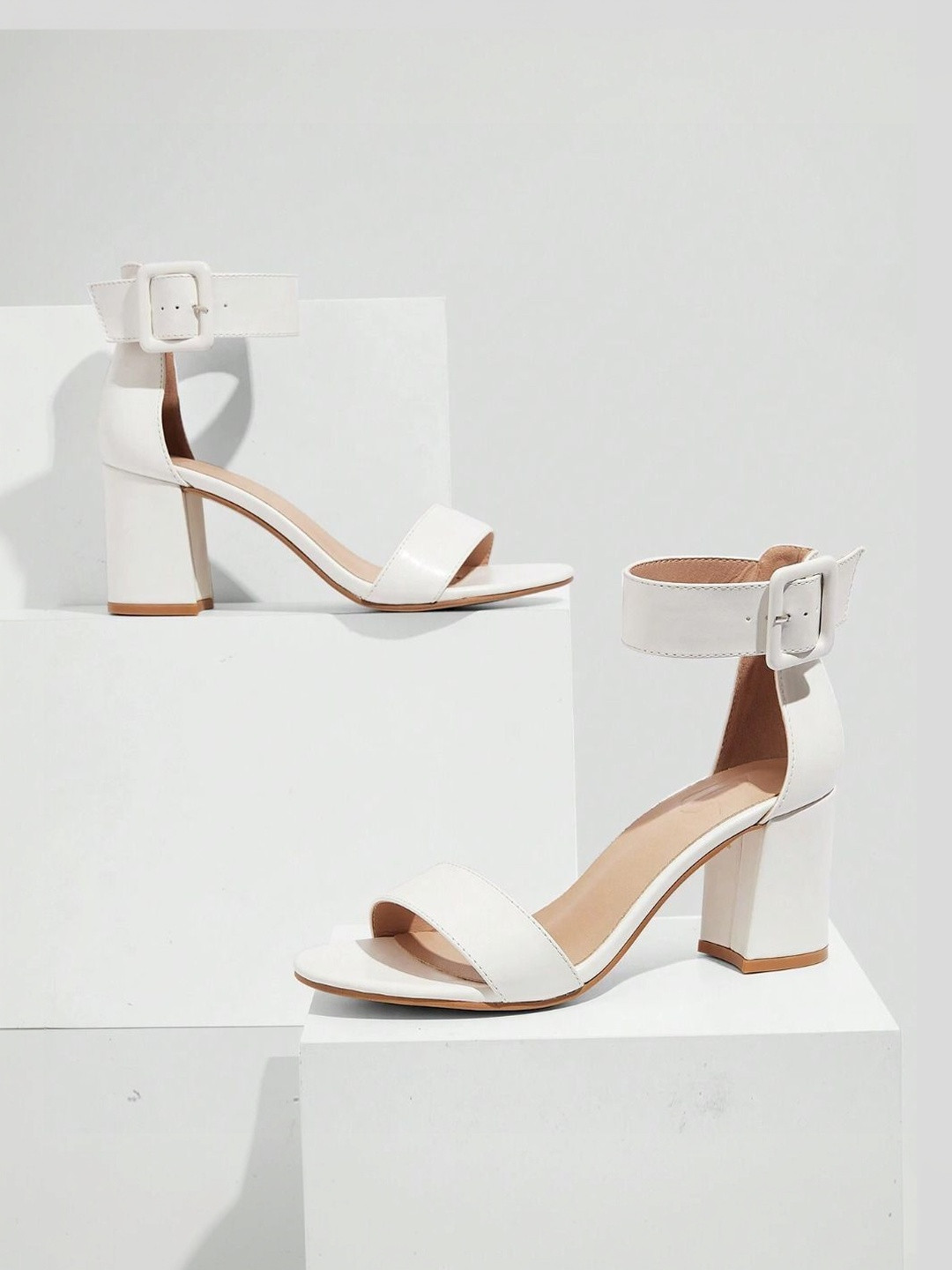 Gojiberry Leather Party Block Sandals