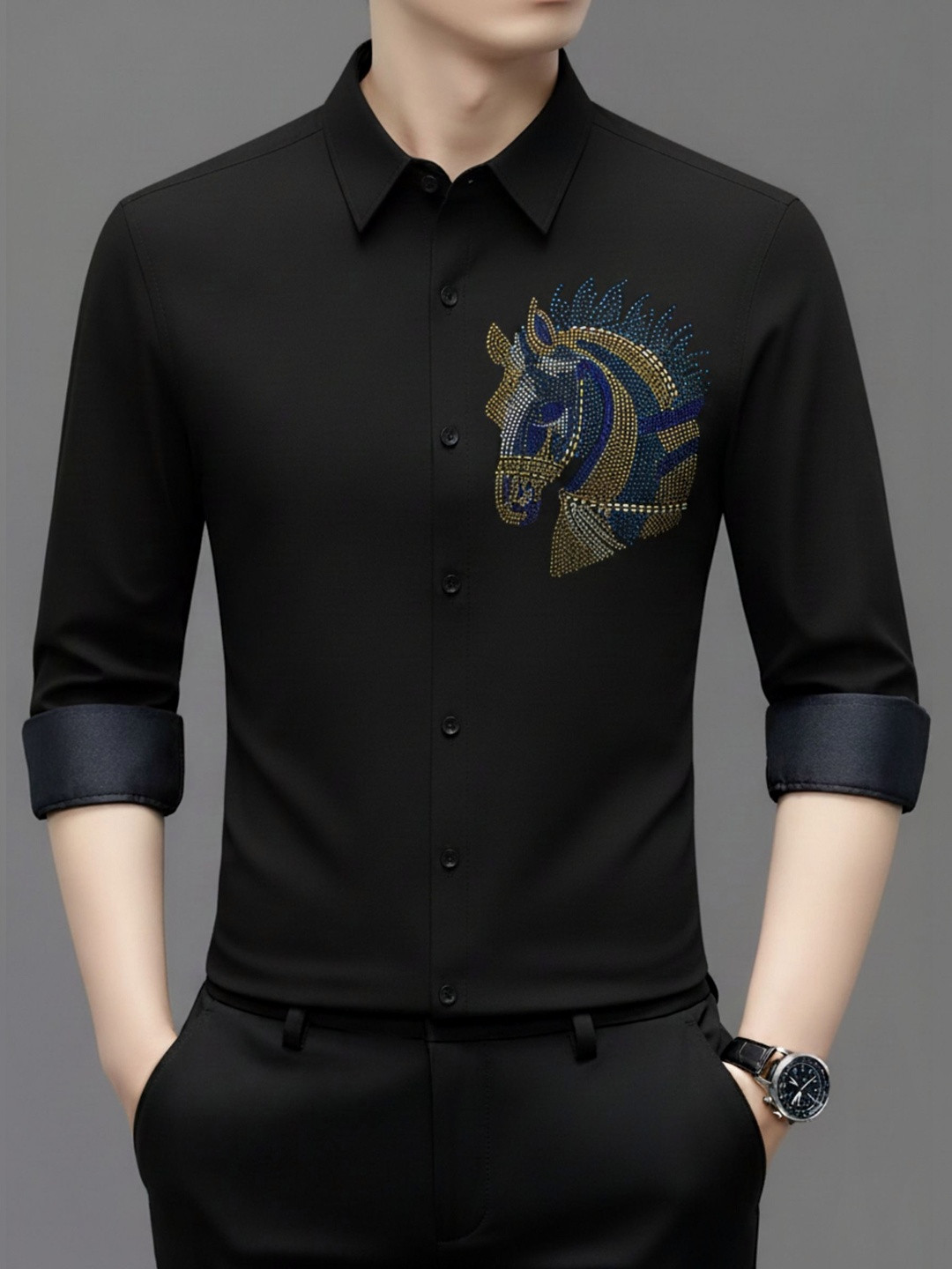 KEHAR Men Straight Party Shirt