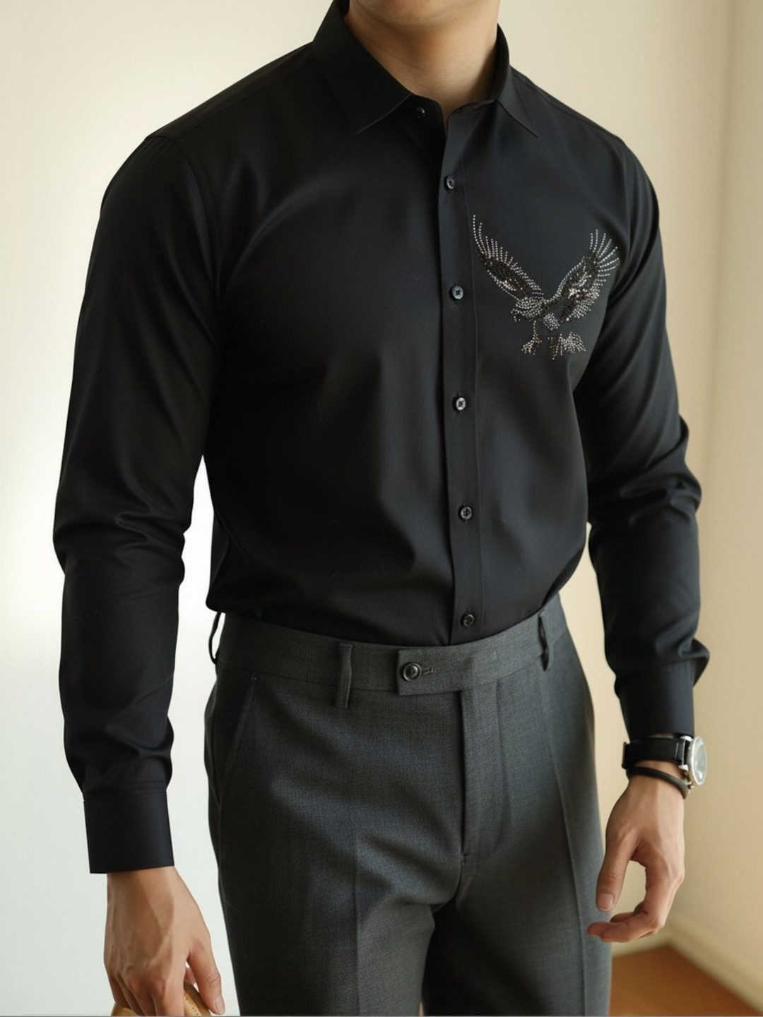 KEHAR Men Straight Party Shirt