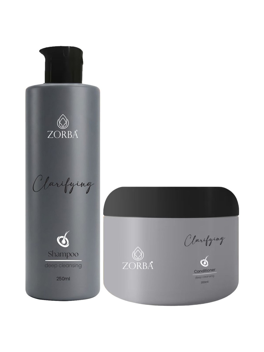 Zorba Set Of 2 Clarifying Shampoo 250ml & Conditioner 200ml