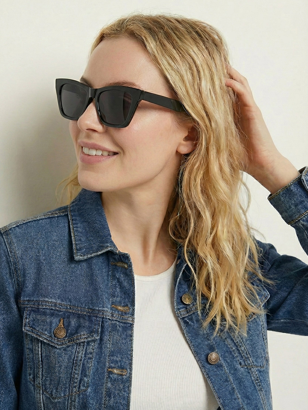 RORCE Women Cateye Sunglasses with UV Protected Lens RS04BLF_BLL