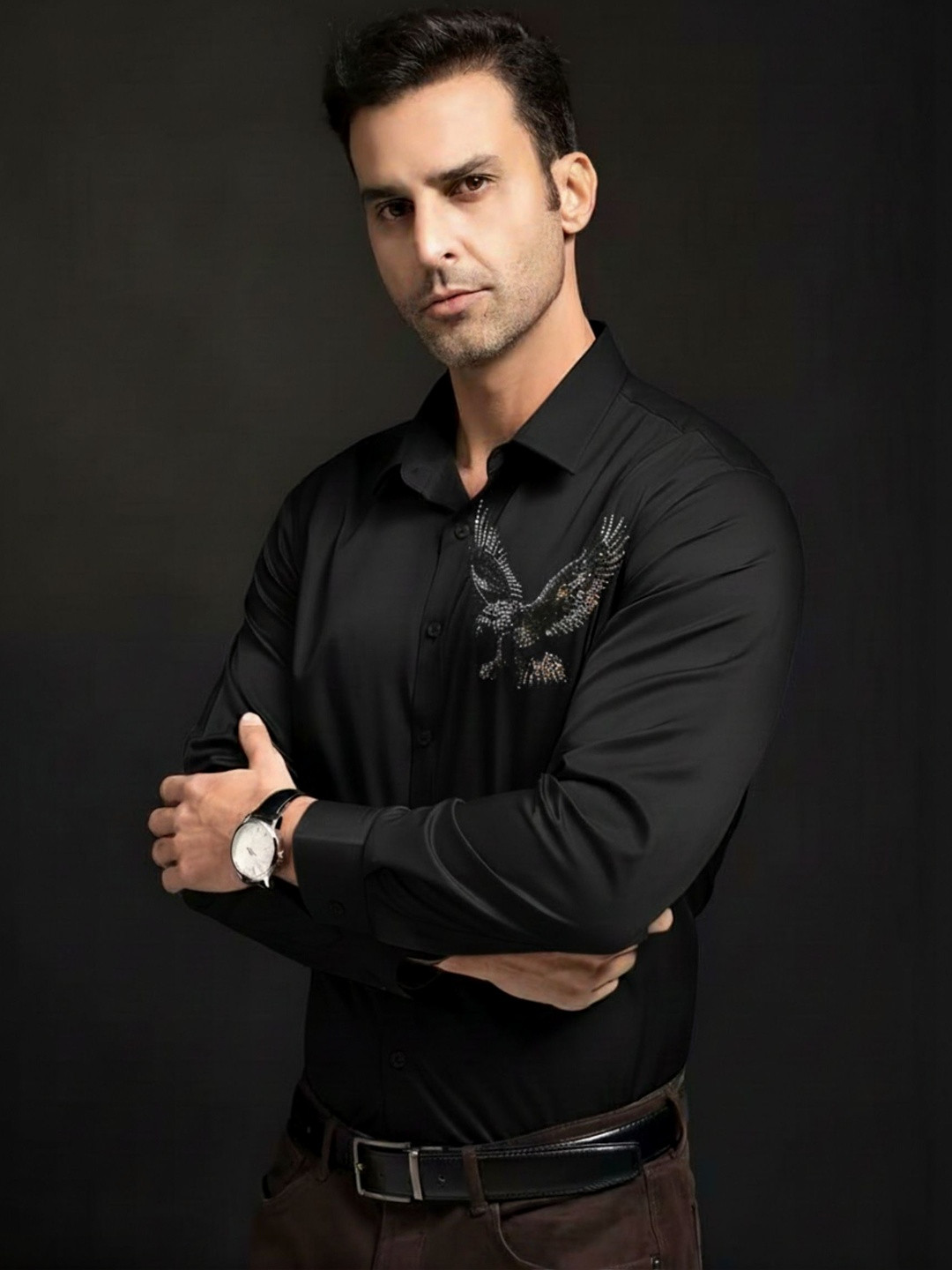 KEHAR Men Straight Printed Party Shirt