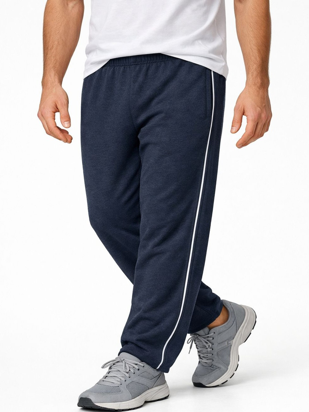Thisbe Men Striped Cotton Track Pants