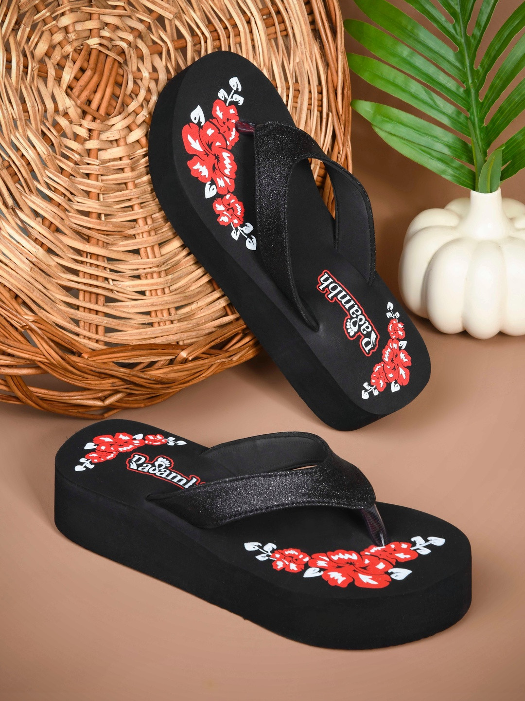 Rasambh Women Printed Thong Flip-Flops