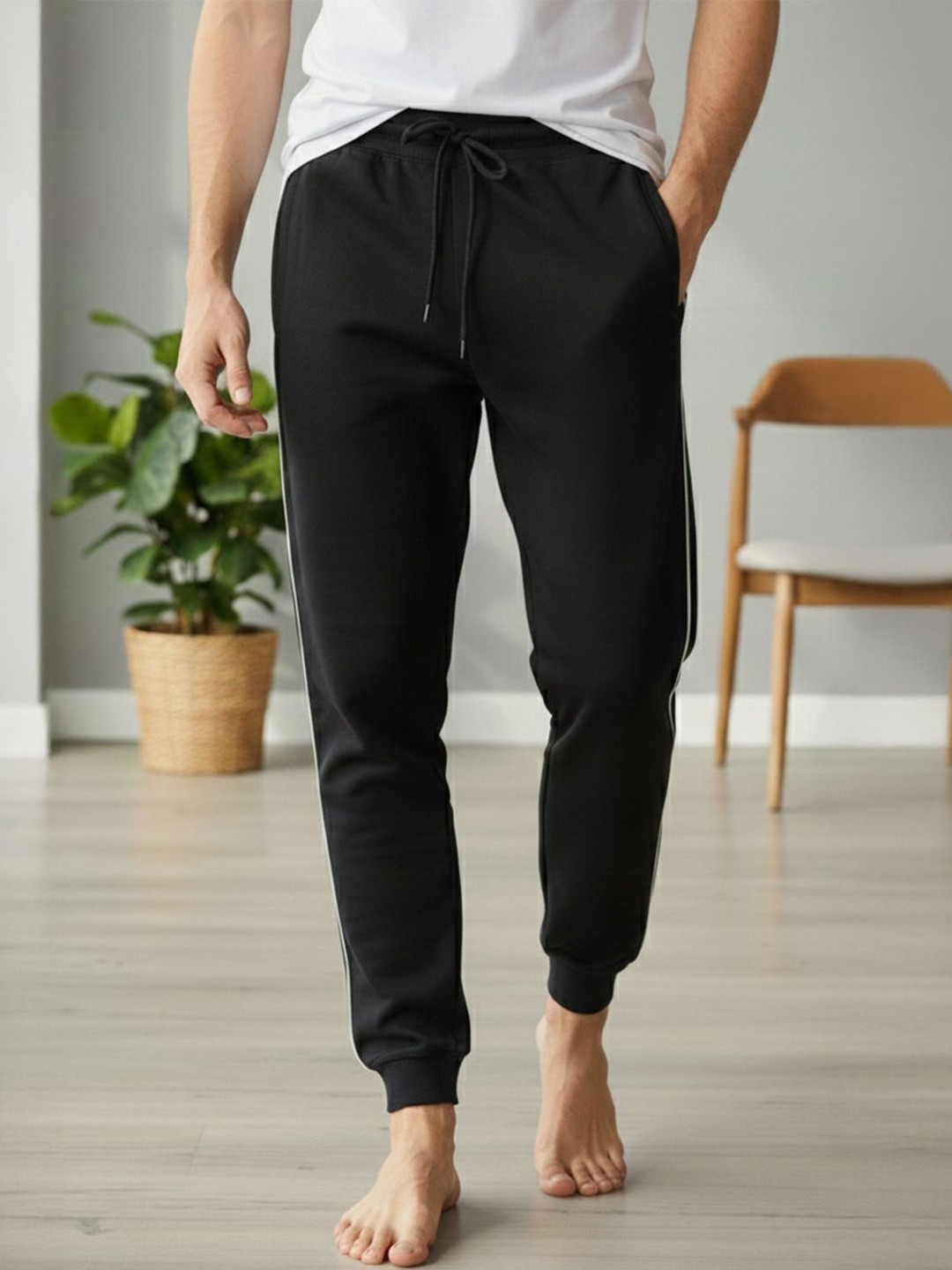 The Roadster Lifestyle Co Cotton Mid-Rise Lounge Pants