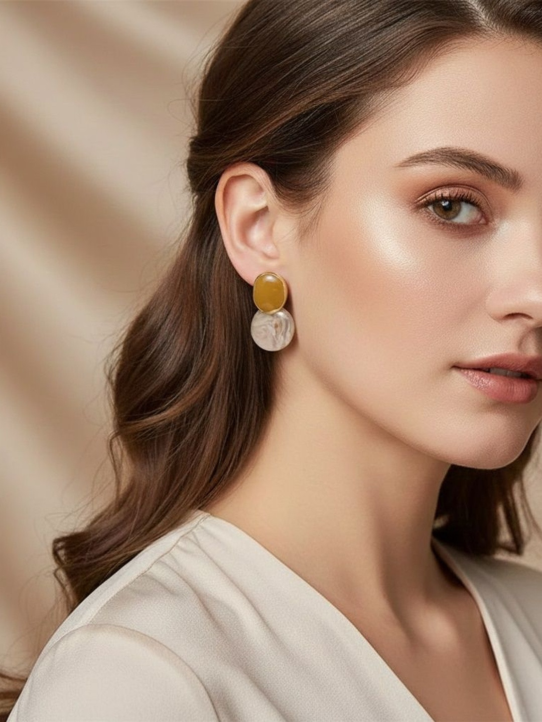 Palli Creation Circular Drop Earrings