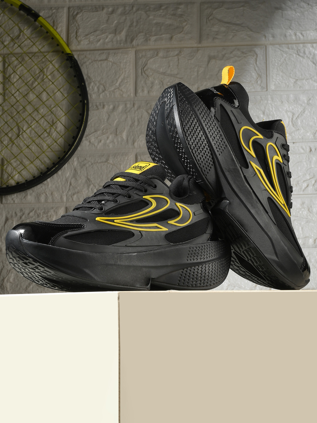 Shoe Island Men Synthetic OG3010 Black Low Ankle Length Sports Airmix Shoes