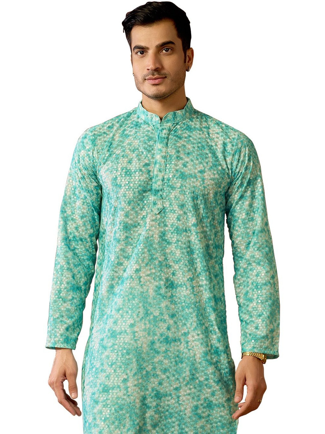 RANGRAAG Men Printed Regular Kurta with Pyjamas