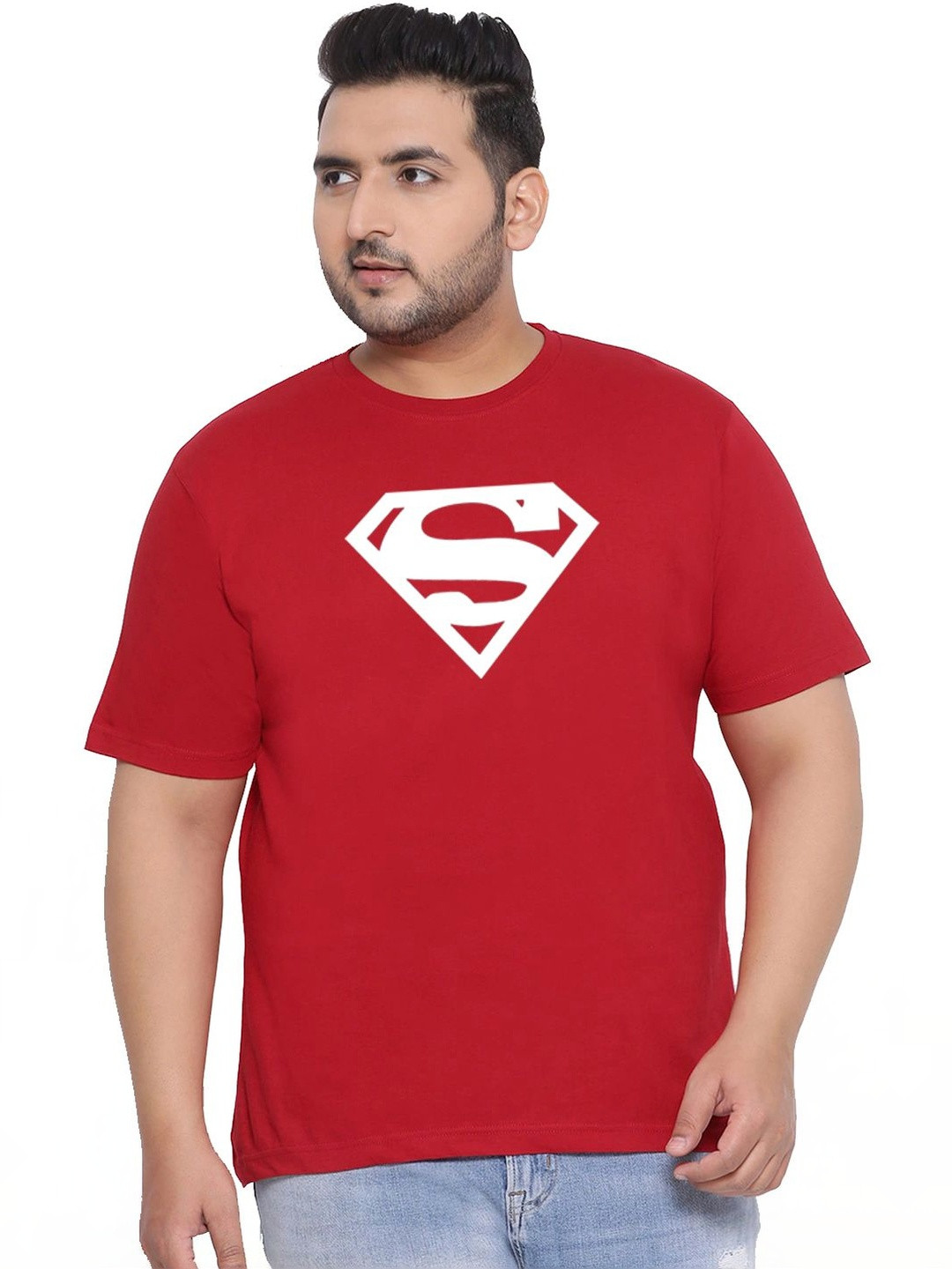 RuledBySun Men Superman Printed Bio Finish T-shirt