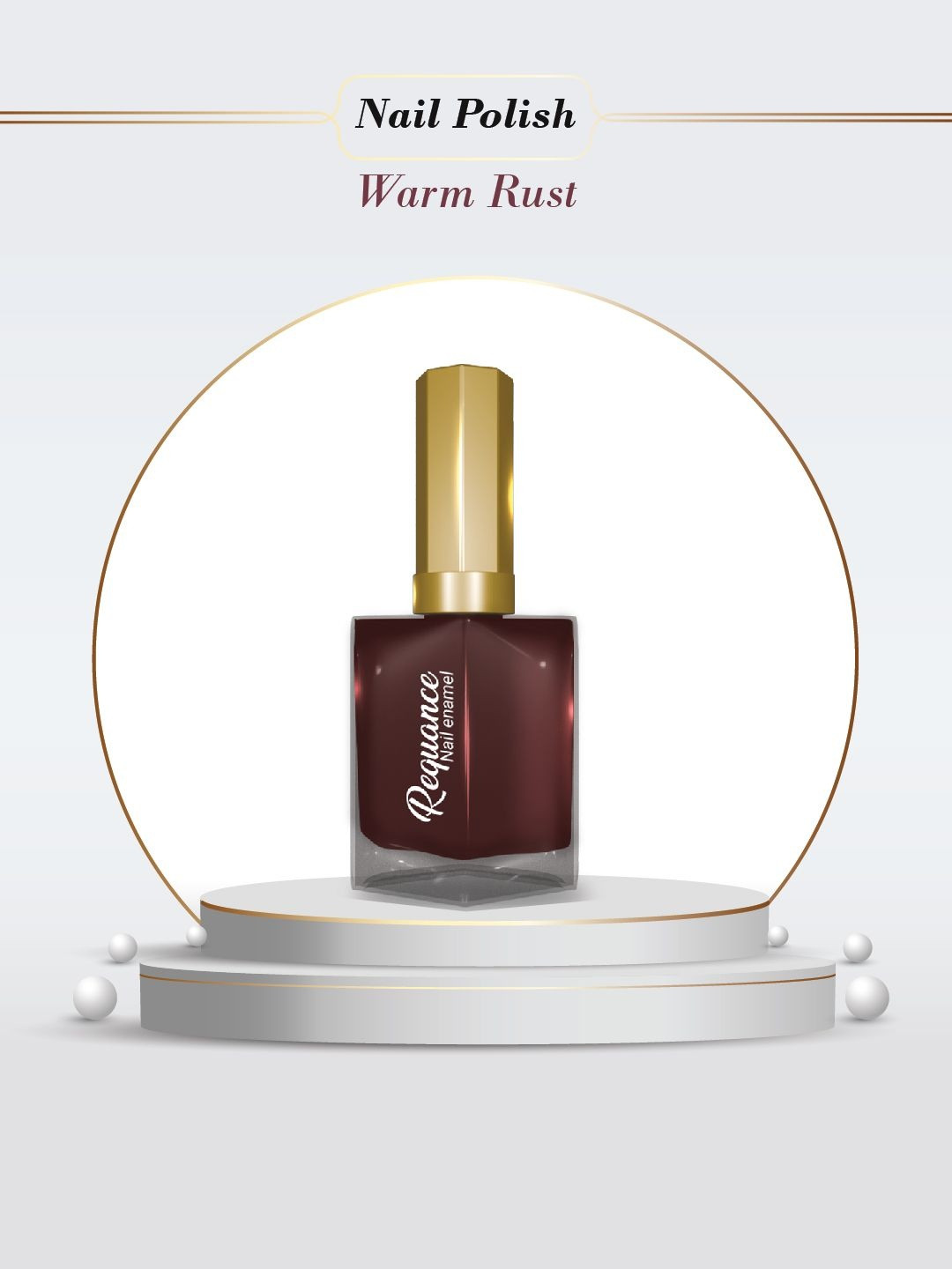 REQUANCE Long Lasting & Quick Dry Nail Polish - 10 ml - Warm Rust BW018