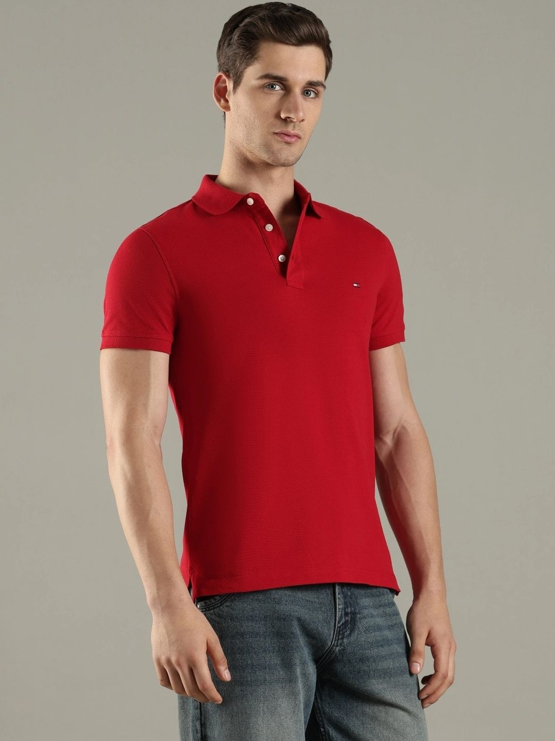 Tommy Hilfiger Men Polo Collar Slim Fit T-shirt