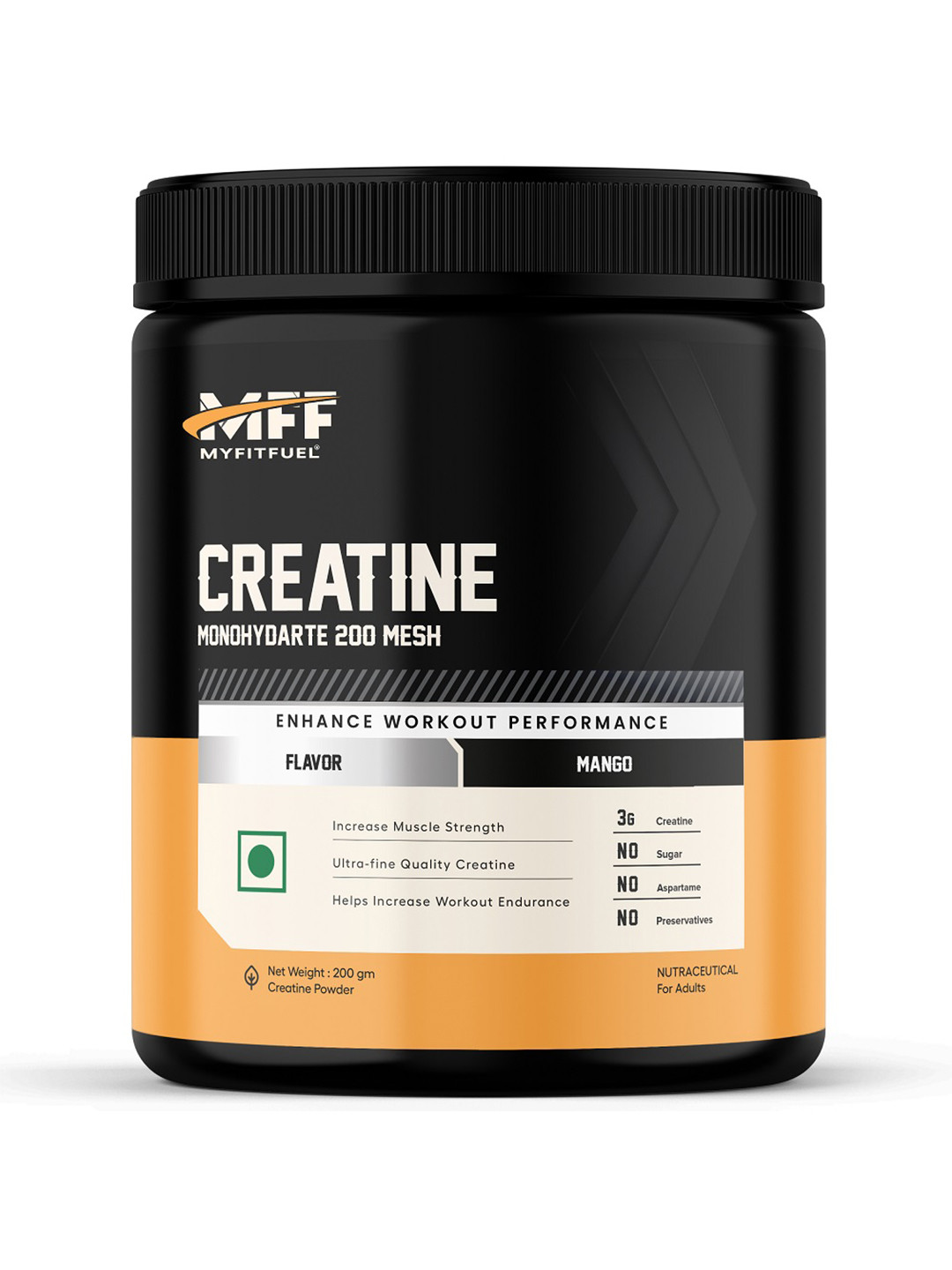 MyFitFuel Creatine Monohydarte 200 Mesh- Protein-Mango Flavour-200gm