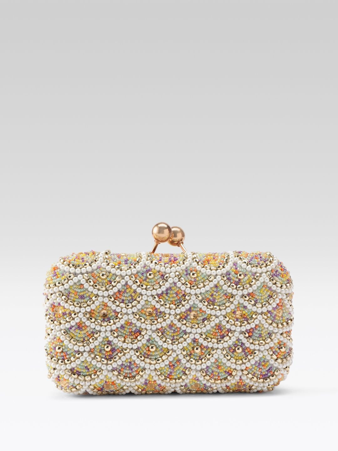 FABBHUE Embellished Box Clutch