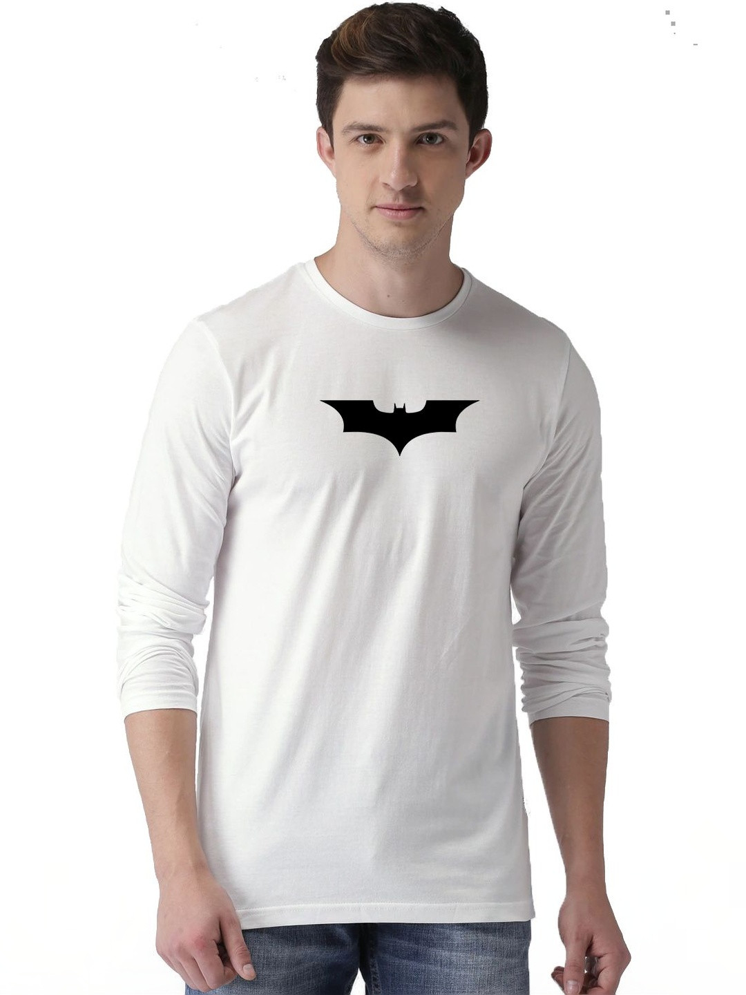 RuledBySun Men Batman Printed Bio Finish T-shirt