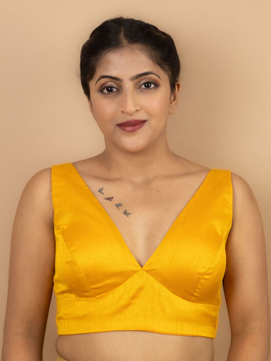 FIGURES DESIGNER V Neck Saree Blouse