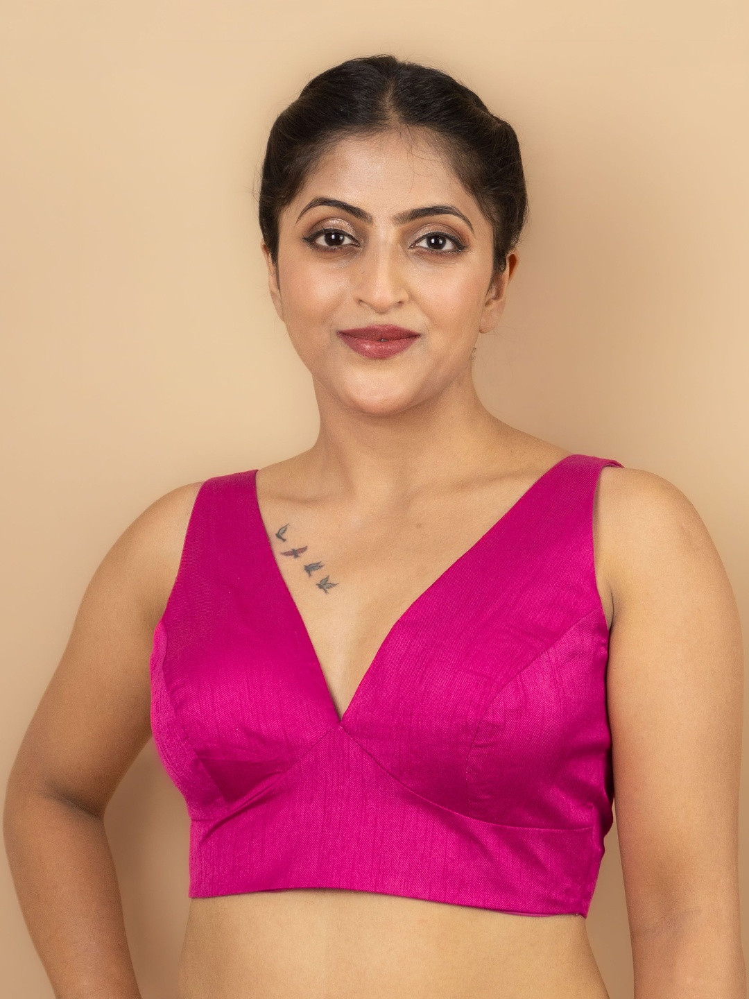 FIGURES DESIGNER V Neck Saree Blouse