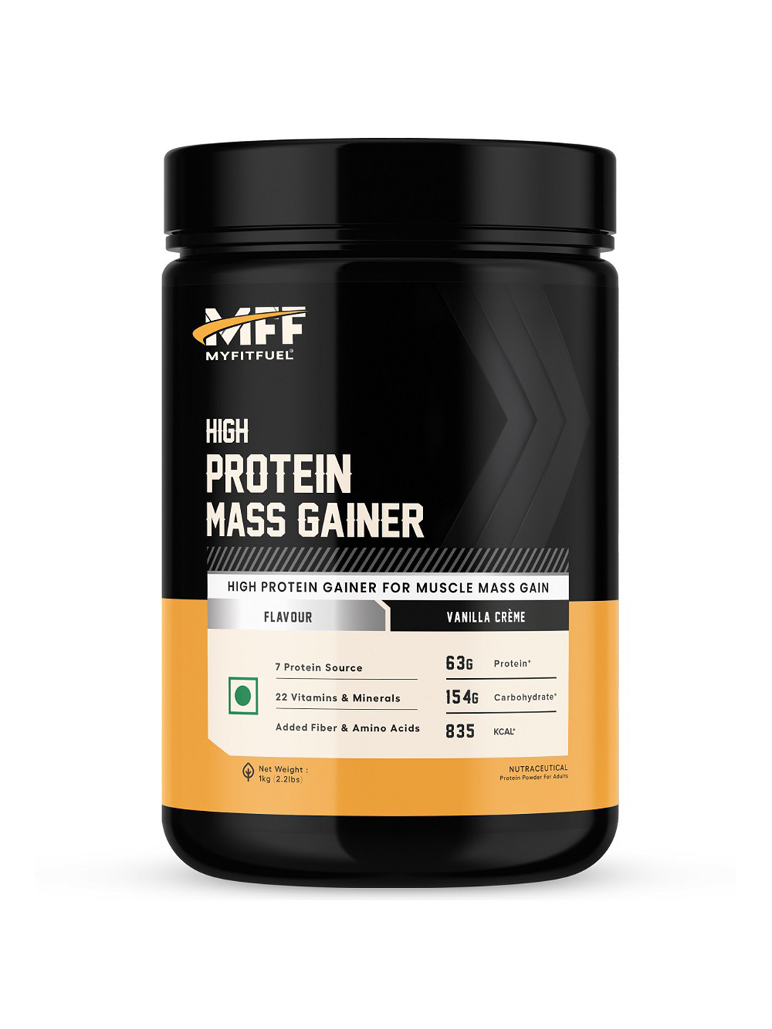 MyFitFuel Mass Gainer High Protein- Vanilla Cream-1kg