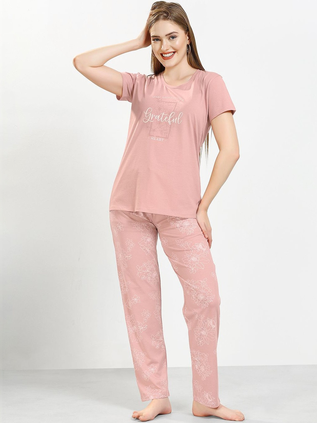QUIRA Women Printed Night suit