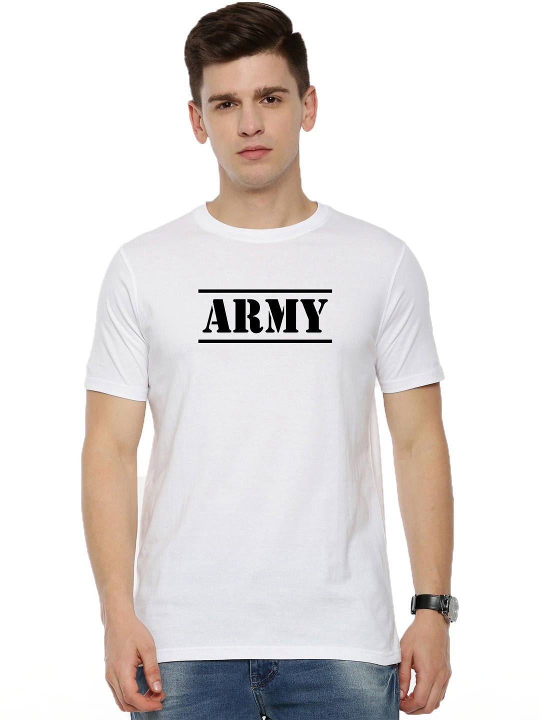 RuledBySun Men Typography Printed Bio Finish T-shirt