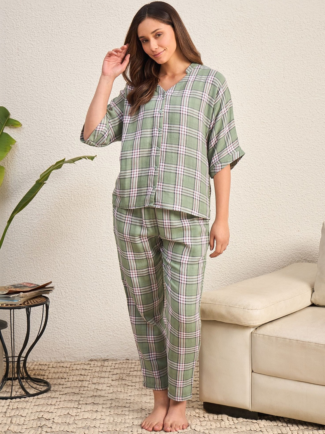 July Women Printed Night suit