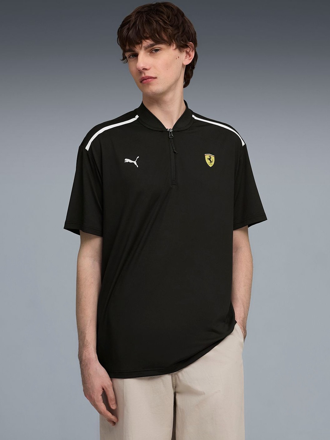 Scuderia Ferrari Premium Men's Cloudspun Printed Polo