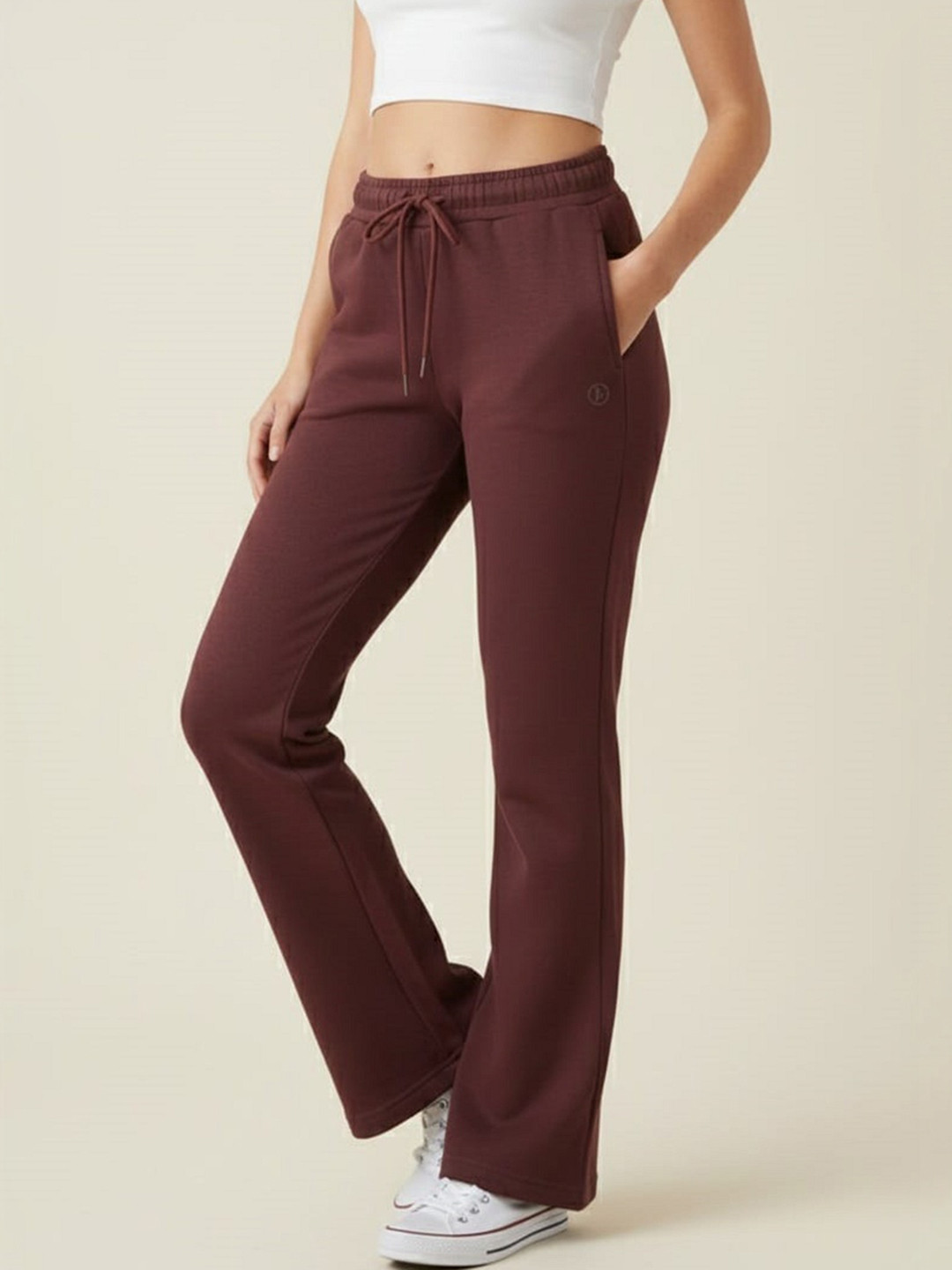Wineberry Women Mid-Rise Track Pant